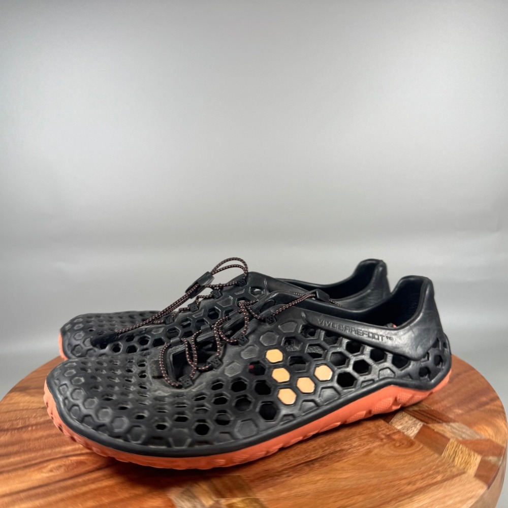 Vivobarefoot Ultra III Bloom Womens 40 Black Orange Minimalist Water Shoes - Picture 3 of 6